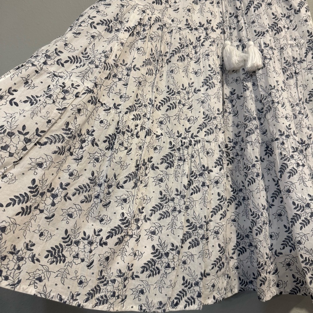 Cleobella Floral Tiered Midi Skirt Organic Cotton Boho XS - Picture 5 of 7